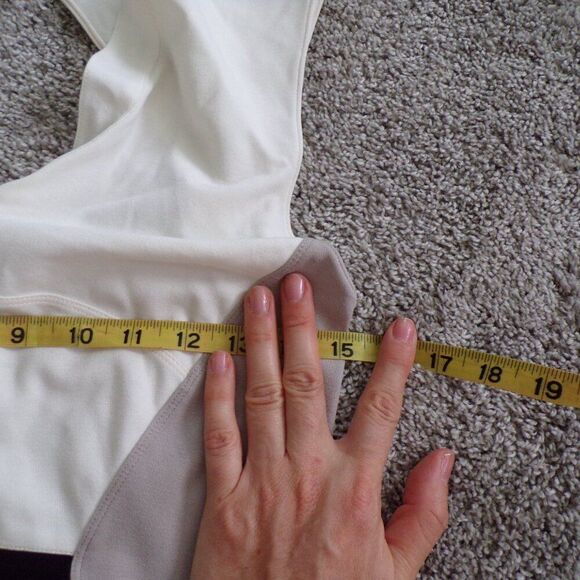 Slimming Stella Mccartney  colorblock bodycon Cocktail Party dress M - Picture 8 of 11